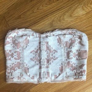 NWT Ecoté embroidered corset top